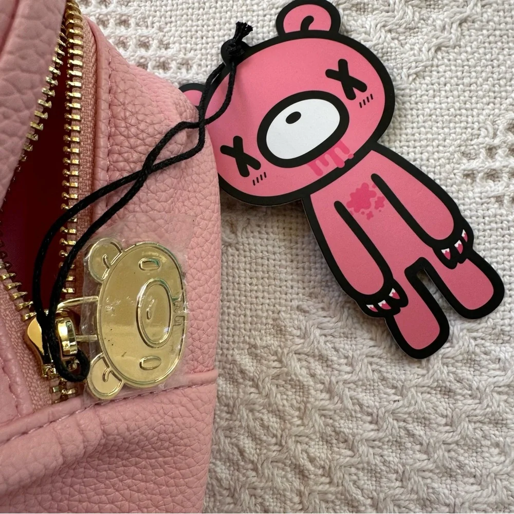 NWT Cakeworthy x Gloomy Bear Pink Spooky Cute Cosmetic Bag-Kawaii Y2K Deadstock